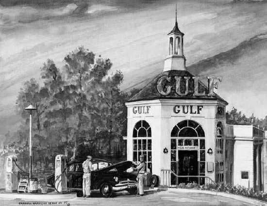 old gas station